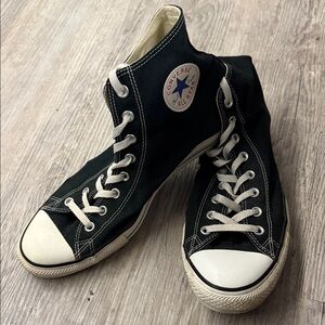 Converse Black and White High-Top Sneakers
